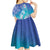 Polynesia Sea Turtle Couple Kid Short Sleeve Dress Love Is Life