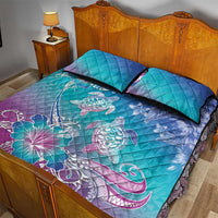 Polynesia Sea Turtle Couple Quilt Bed Set Love Is Life LT05 - Polynesian Pride