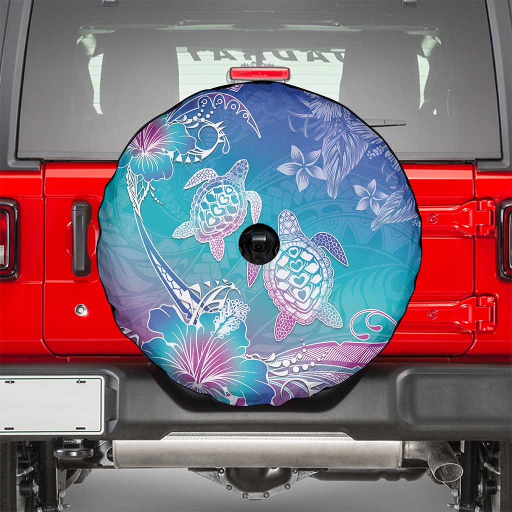 Polynesia Sea Turtle Couple Spare Tire Cover Love Is Life LT05 - Polynesian Pride
