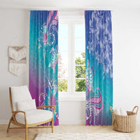 Polynesia Sea Turtle Couple Window Curtain Love Is Life LT05 - Polynesian Pride
