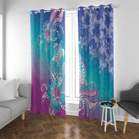 Polynesia Sea Turtle Couple Window Curtain Love Is Life LT05 With Grommets Blue - Polynesian Pride