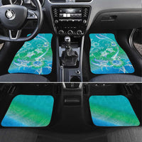 Polynesia Sea Turtle Couple Car Mats I Am Turtley In Love With You LT05 Set 4pcs Turquoise - Polynesian Pride