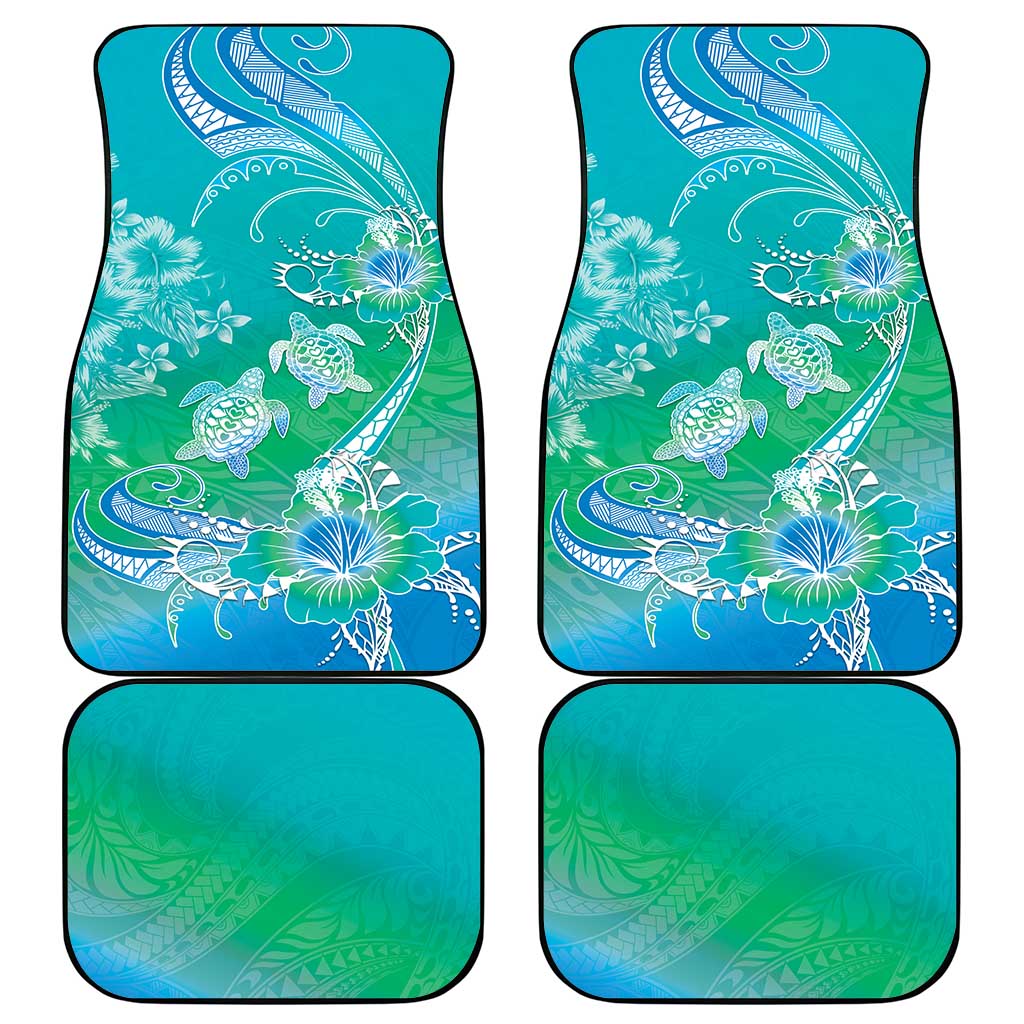 Polynesia Sea Turtle Couple Car Mats I Am Turtley In Love With You LT05 - Polynesian Pride