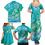 Polynesia Sea Turtle Couple Family Matching Summer Maxi Dress and Hawaiian Shirt I Am Turtley In Love With You