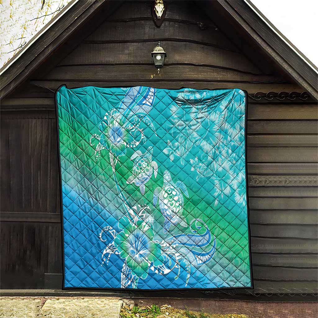 Polynesia Sea Turtle Couple Quilt I Am Turtley In Love With You LT05 - Polynesian Pride