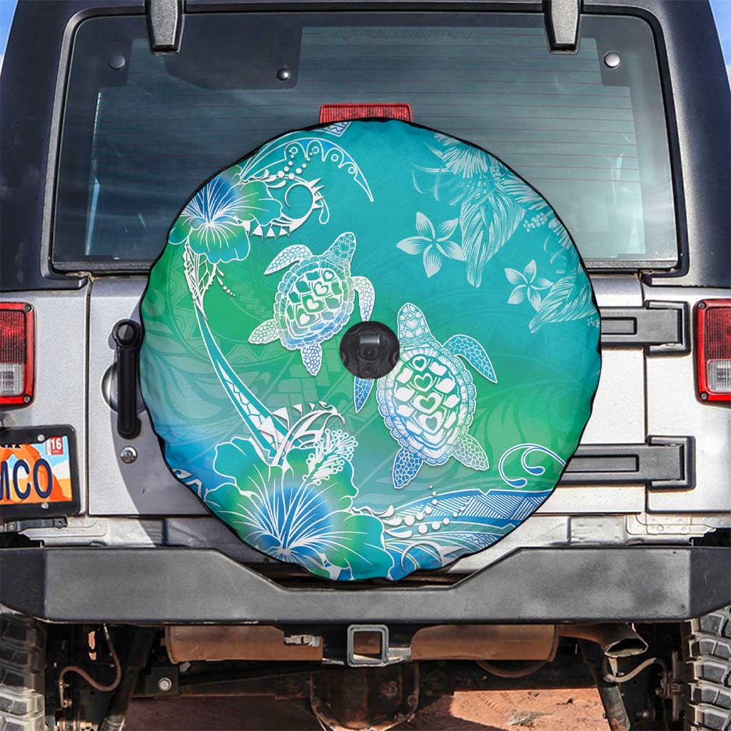 Polynesia Sea Turtle Couple Spare Tire Cover I Am Turtley In Love With You