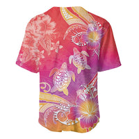 Polynesia Sea Turtle Couple Baseball Jersey One Soul One Love LT05 - Polynesian Pride