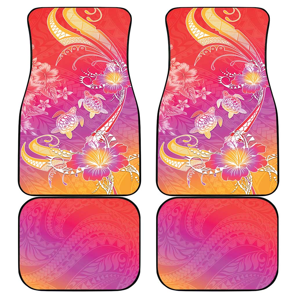 Polynesia Sea Turtle Couple Car Mats One Soul One Love LT05 - Polynesian Pride