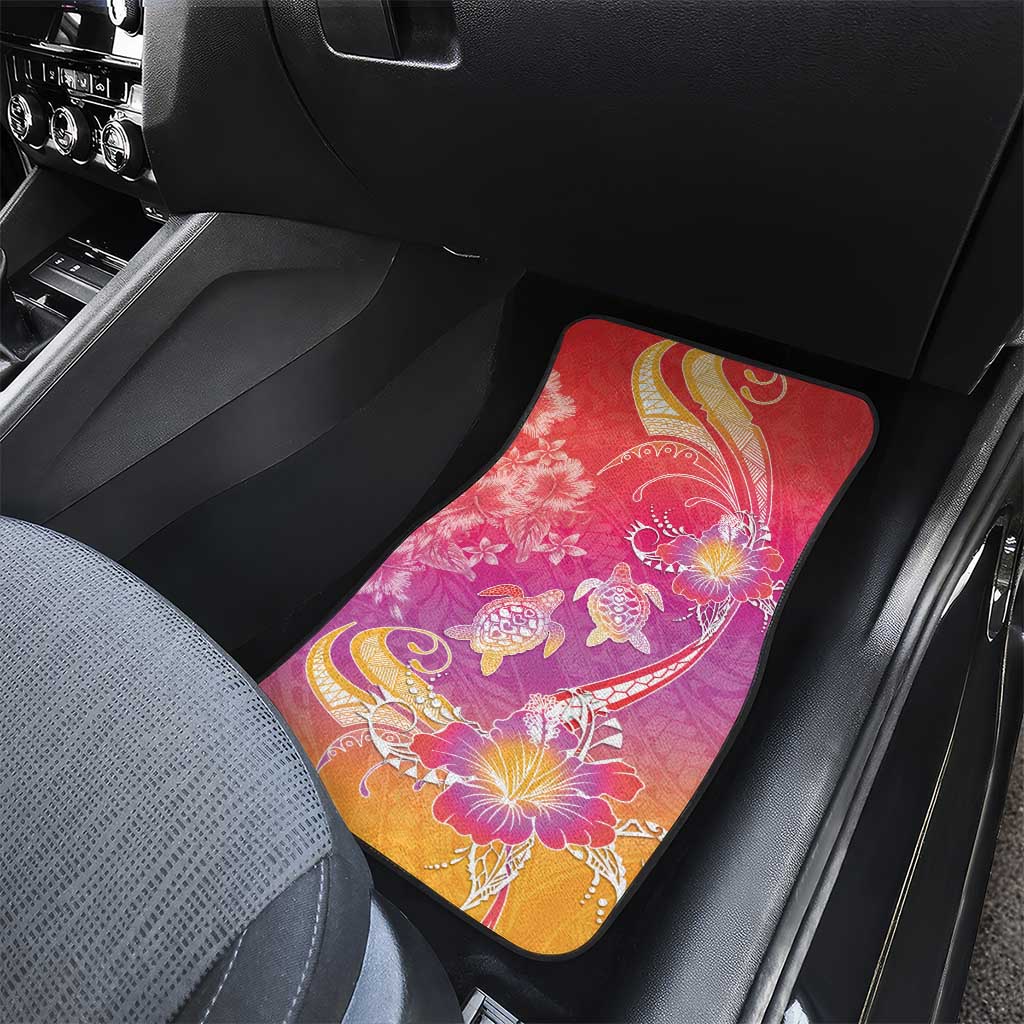Polynesia Sea Turtle Couple Car Mats One Soul One Love LT05 - Polynesian Pride