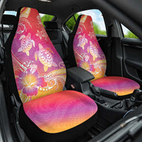 Polynesia Sea Turtle Couple Car Seat Cover One Soul One Love LT05 One Size Red - Polynesian Pride