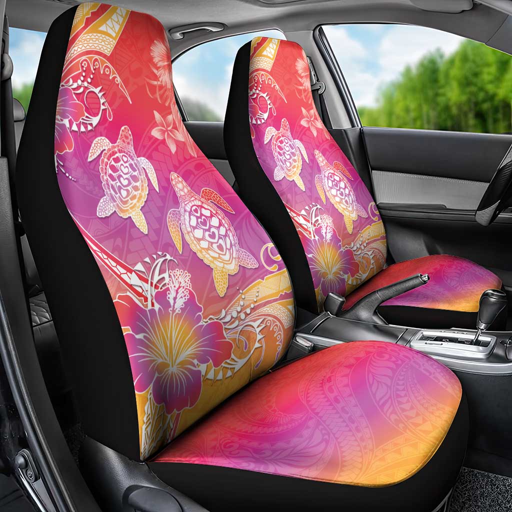 Polynesia Sea Turtle Couple Car Seat Cover One Soul One Love LT05 - Polynesian Pride