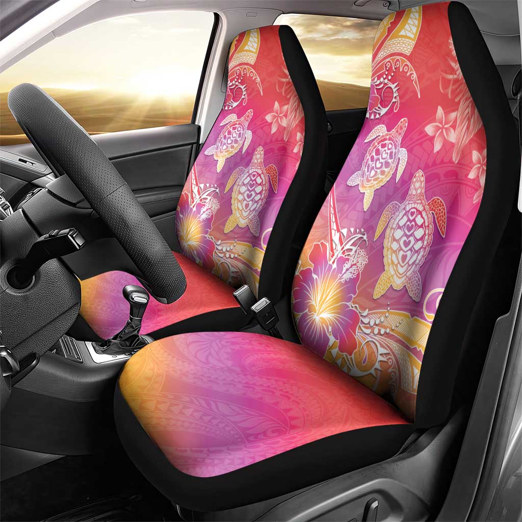 Polynesia Sea Turtle Couple Car Seat Cover One Soul One Love LT05 - Polynesian Pride