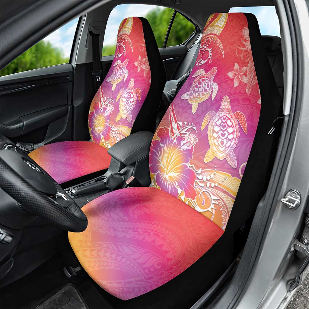 Polynesia Sea Turtle Couple Car Seat Cover One Soul One Love LT05 - Polynesian Pride