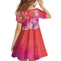 Polynesia Sea Turtle Couple Kid Short Sleeve Dress One Soul One Love LT05 - Polynesian Pride