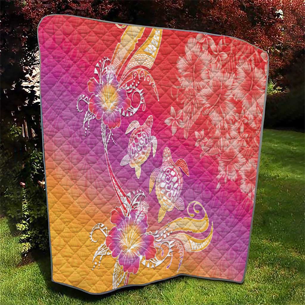Polynesia Sea Turtle Couple Quilt One Soul One Love LT05 - Polynesian Pride