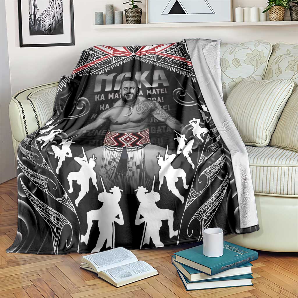 New Zealand Aotearoa Blanket Traditional Kapa Haka LT05 Black - Polynesian Pride