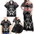 New Zealand Aotearoa Family Matching Off Shoulder Maxi Dress and Hawaiian Shirt Traditional Kapa Haka