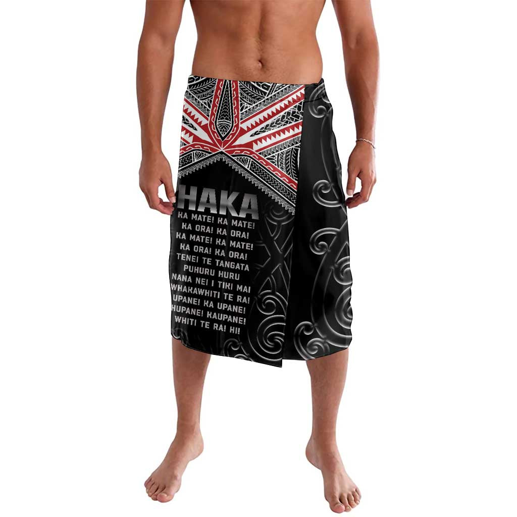 New Zealand Aotearoa Lavalava Traditional Kapa Haka LT05 Black - Polynesian Pride