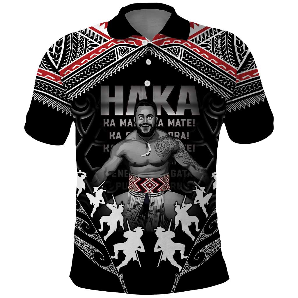 New Zealand Aotearoa Polo Shirt Traditional Kapa Haka