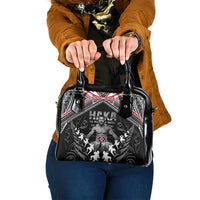 New Zealand Aotearoa Shoulder Handbag Traditional Kapa Haka LT05 One Size Black - Polynesian Pride
