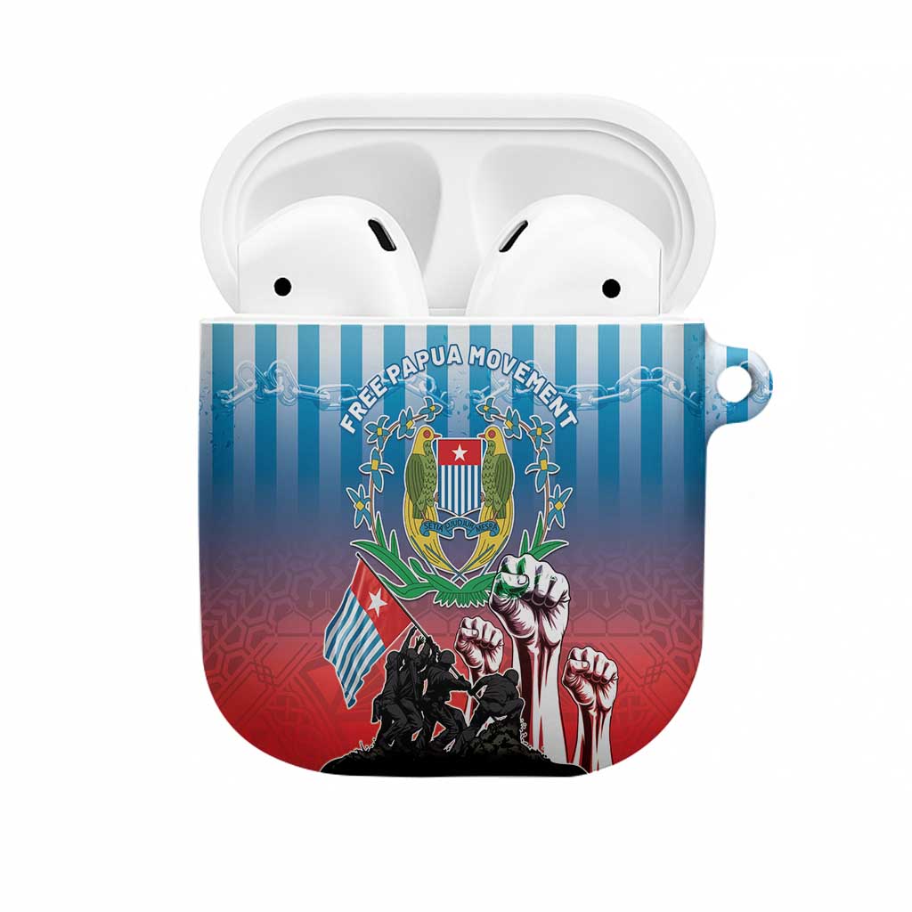 Free West Papua AirPods Case One People One Soul Unique Style LT05 Blue - Polynesian Pride