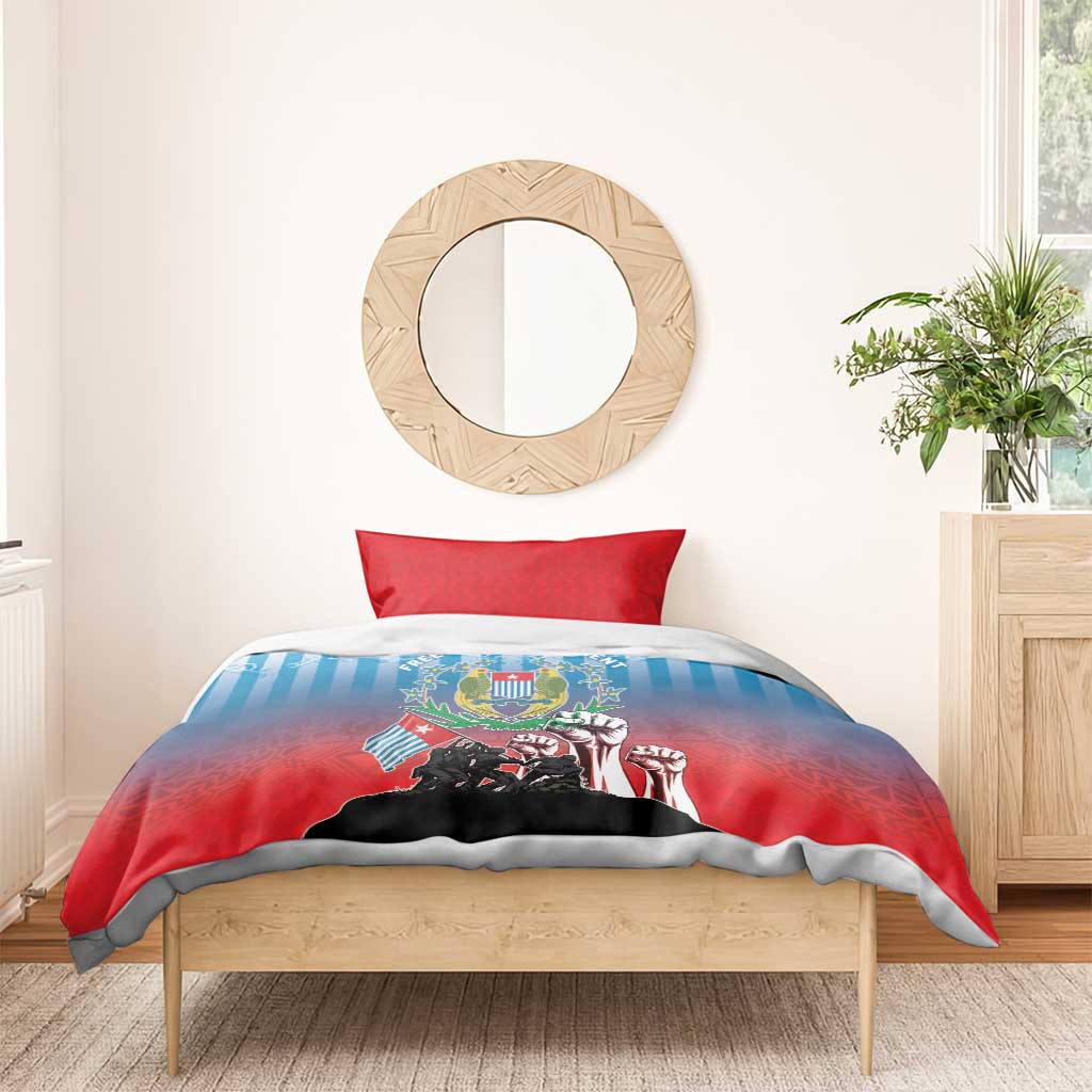 Free West Papua Bedding Set One People One Soul Unique Style LT05 - Polynesian Pride