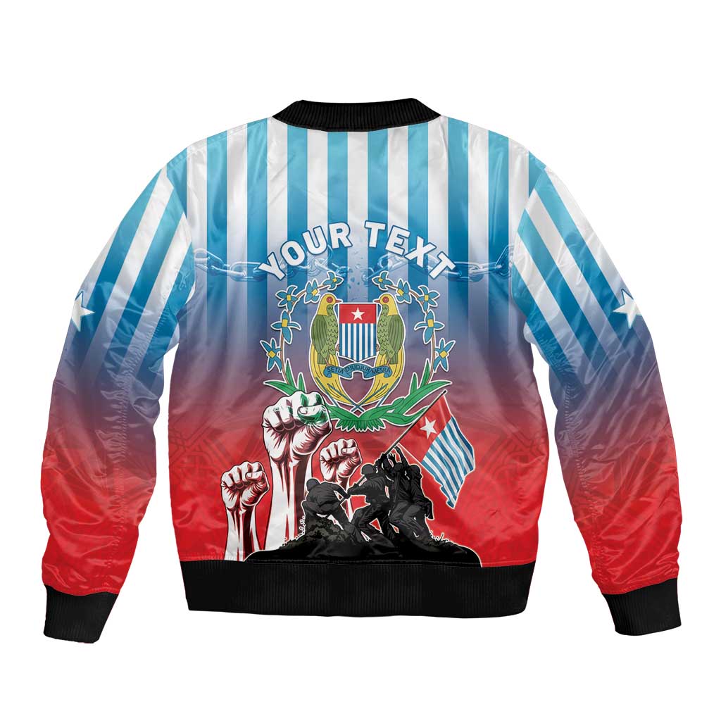 Personalised Free West Papua Bomber Jacket One People One Soul Unique Style LT05 - Polynesian Pride