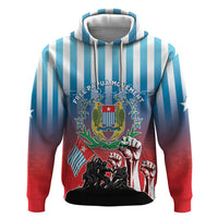 Personalised Free West Papua Hoodie One People One Soul Unique Style LT05 Pullover Hoodie Blue - Polynesian Pride