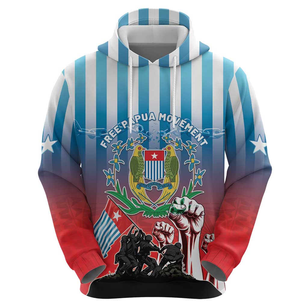 Personalised Free West Papua Hoodie One People One Soul Unique Style LT05 - Polynesian Pride