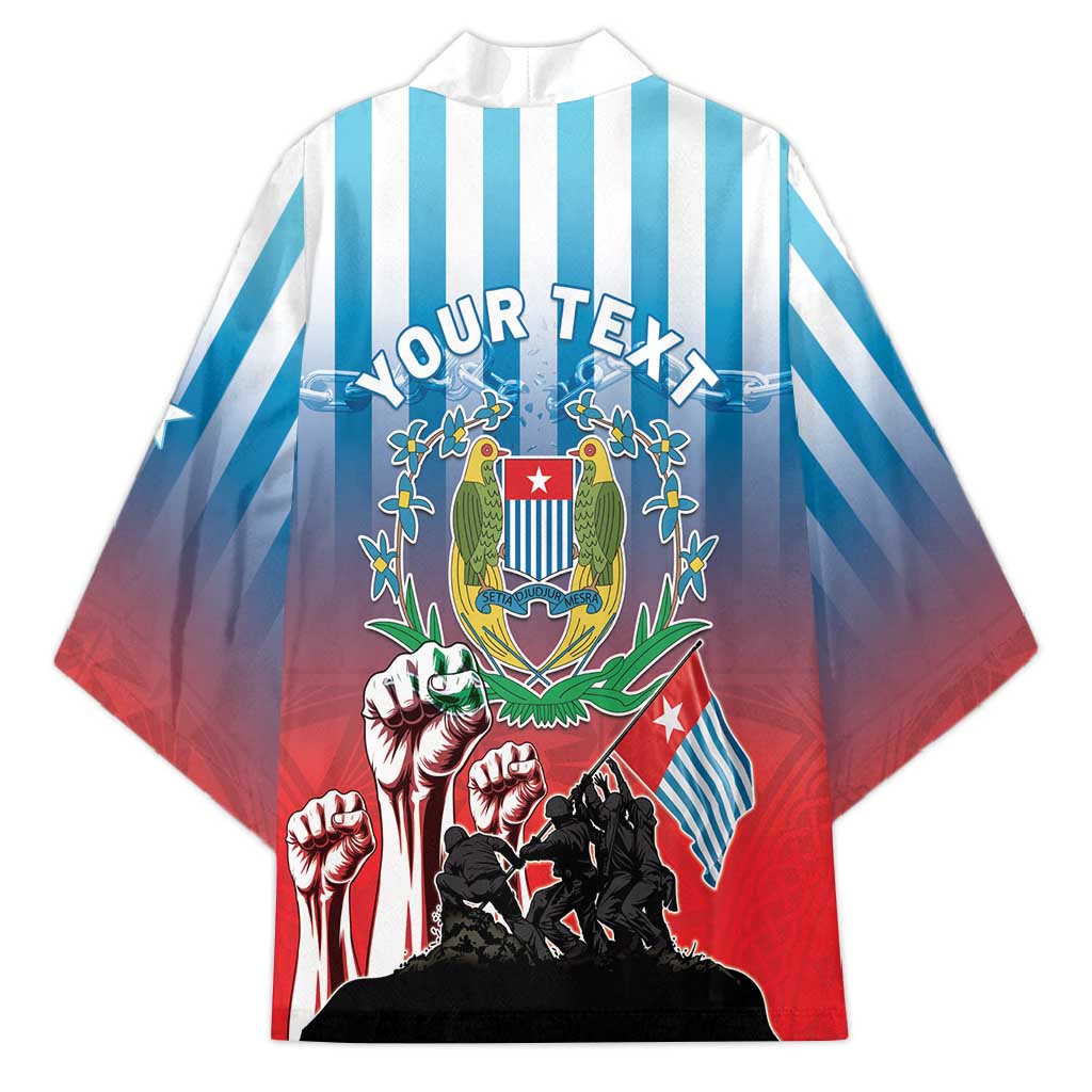 Personalised Free West Papua Kimono One People One Soul Unique Style LT05 - Polynesian Pride