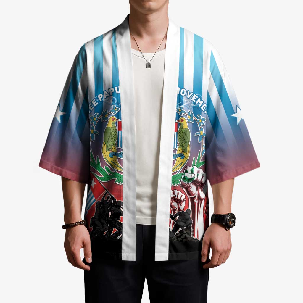 Personalised Free West Papua Kimono One People One Soul Unique Style LT05 - Polynesian Pride