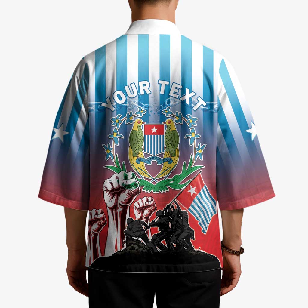 Personalised Free West Papua Kimono One People One Soul Unique Style LT05 - Polynesian Pride