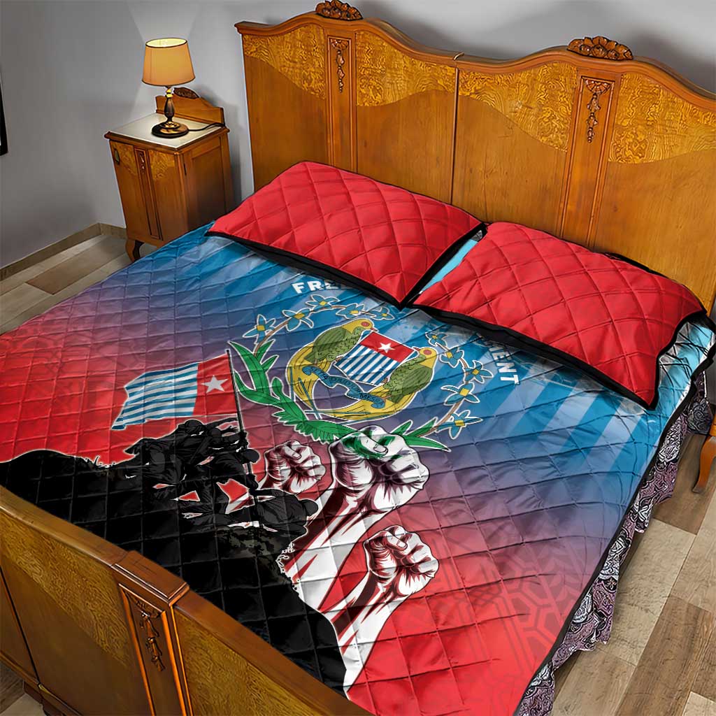 Free West Papua Quilt Bed Set One People One Soul Unique Style LT05 - Polynesian Pride