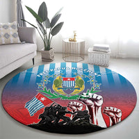 Free West Papua Round Carpet One People One Soul Unique Style LT05 - Polynesian Pride