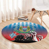 Free West Papua Round Carpet One People One Soul Unique Style LT05 - Polynesian Pride