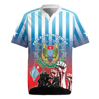 Personalised Free West Papua Rugby Jersey One People One Soul Unique Style LT05 Blue - Polynesian Pride