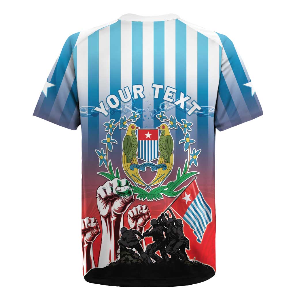 Personalised Free West Papua Rugby Jersey One People One Soul Unique Style LT05 - Polynesian Pride
