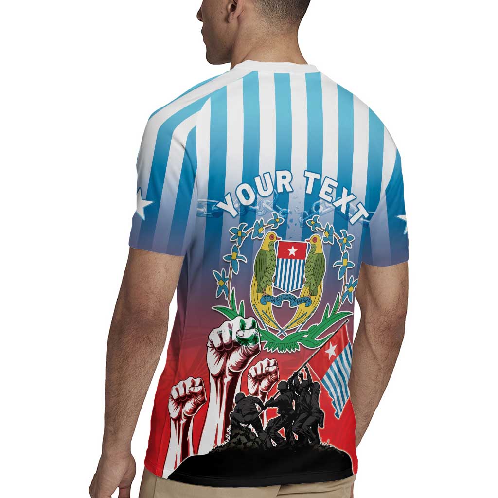 Personalised Free West Papua Rugby Jersey One People One Soul Unique Style LT05 - Polynesian Pride