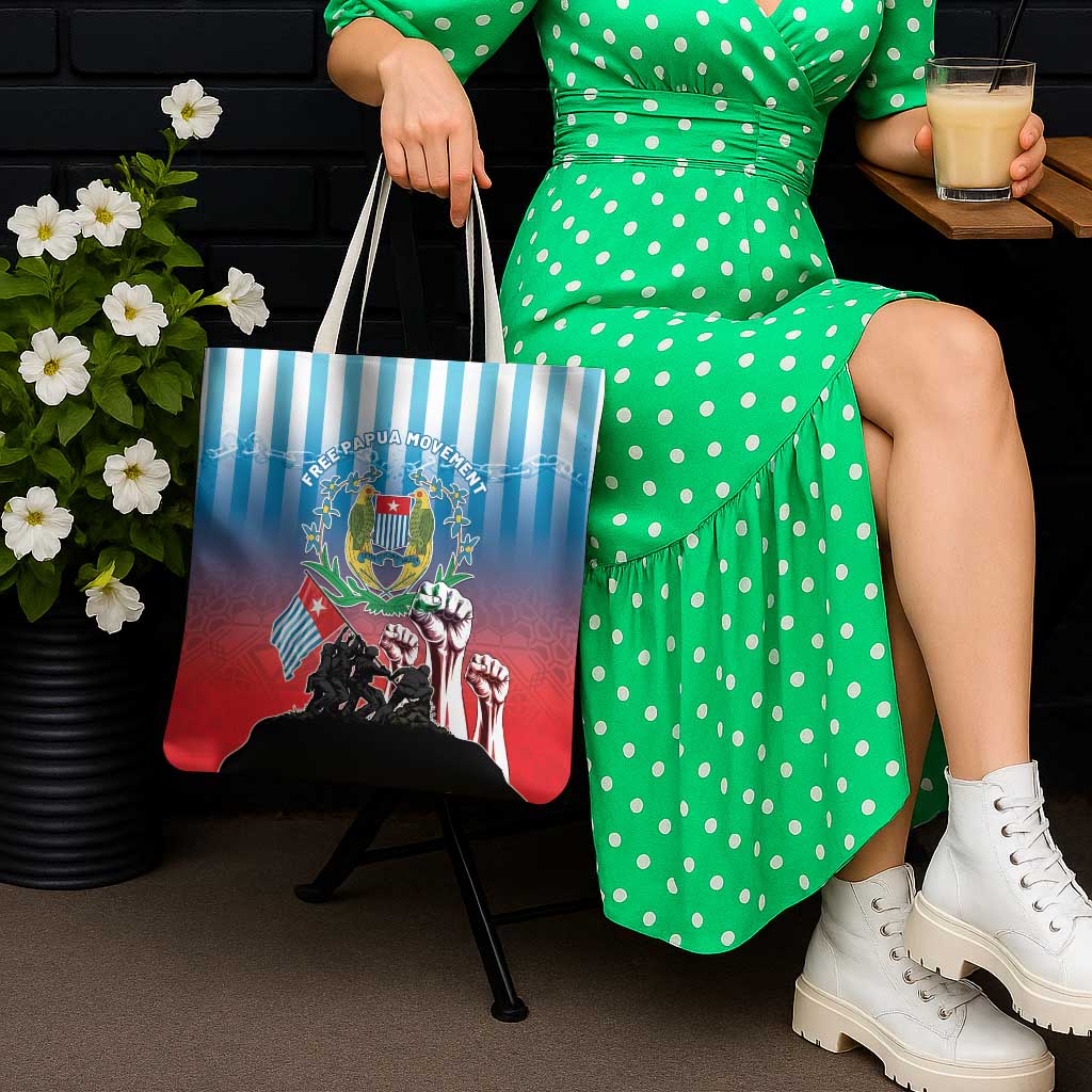 Free West Papua Tote Bag One People One Soul Unique Style LT05 - Polynesian Pride