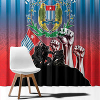 Free West Papua Window Curtain One People One Soul Unique Style LT05 - Polynesian Pride