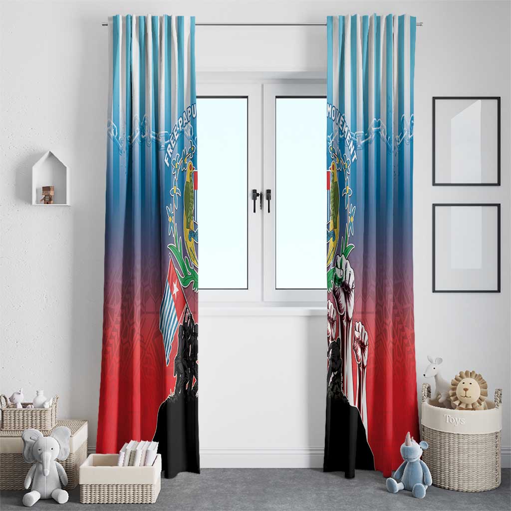 Free West Papua Window Curtain One People One Soul Unique Style LT05 - Polynesian Pride