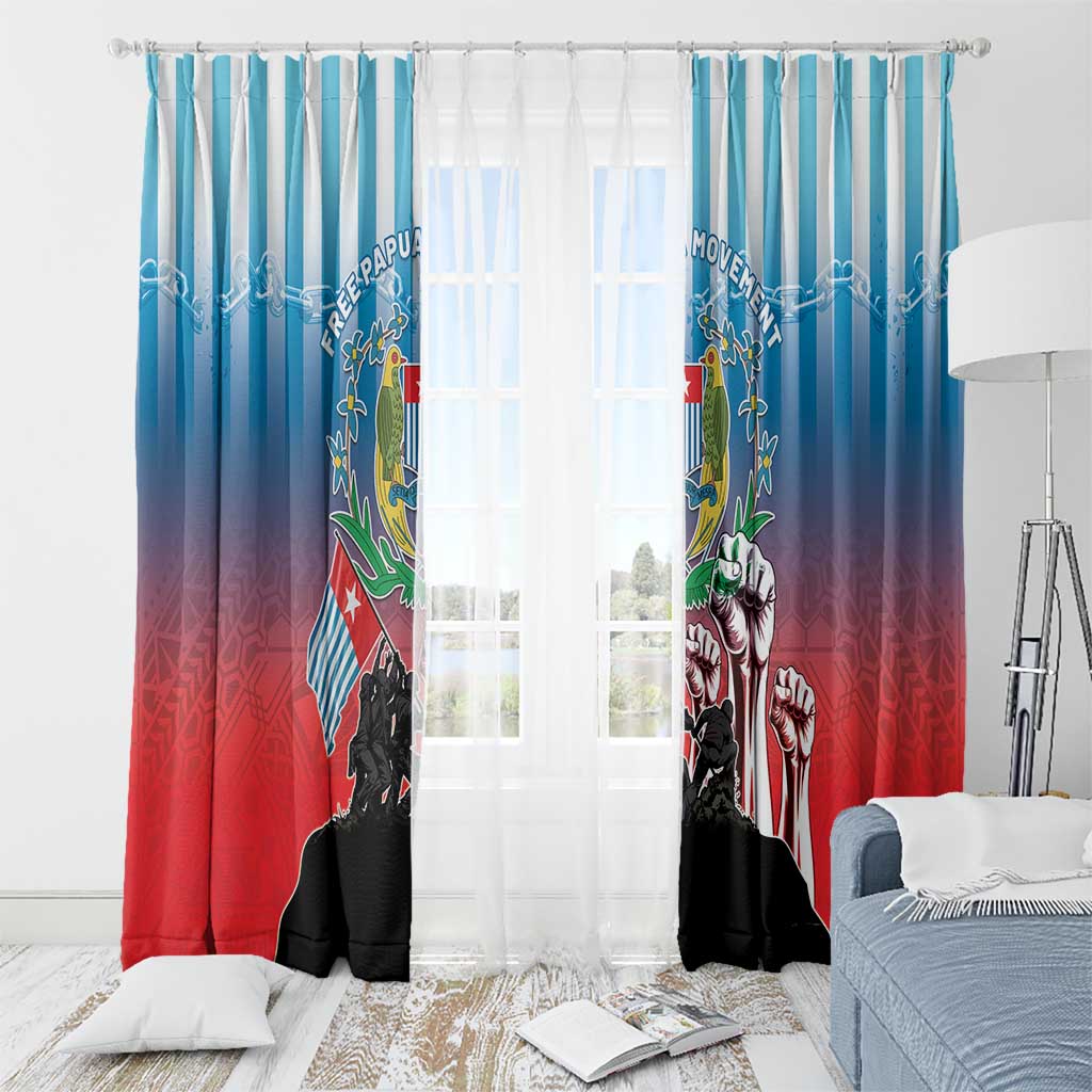 Free West Papua Window Curtain One People One Soul Unique Style LT05 - Polynesian Pride