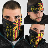 Hawaii Maoli Spirit Neck Gaiter Kakau Pattern With Flower Lei LT05 - Polynesian Pride