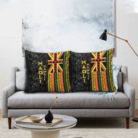 Hawaii Maoli Spirit Pillow Cover Kakau Pattern With Flower Lei LT05 - Polynesian Pride