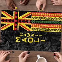 Hawaii Maoli Spirit Puzzle Kakau Pattern With Flower Lei LT05 - Polynesian Pride