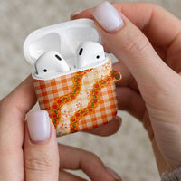 Orange Hawaii Palaka AirPods Case Hawaiian Ilima Lei LT05 - Polynesian Pride