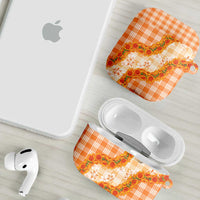 Orange Hawaii Palaka AirPods Case Hawaiian Ilima Lei LT05 - Polynesian Pride