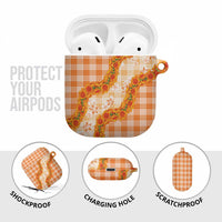 Orange Hawaii Palaka AirPods Case Hawaiian Ilima Lei LT05 - Polynesian Pride