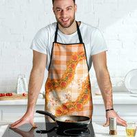 Orange Hawaii Palaka Apron Hawaiian Ilima Lei LT05 - Polynesian Pride
