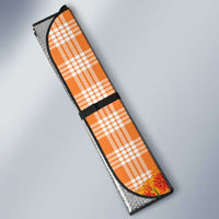Orange Hawaii Palaka Auto Sun Shade Hawaiian Ilima Lei LT05 - Polynesian Pride